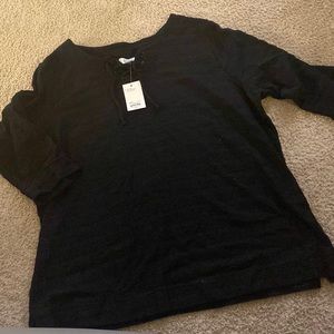 NWT Croft and Barrow Black 3/4 Sleeve 2X